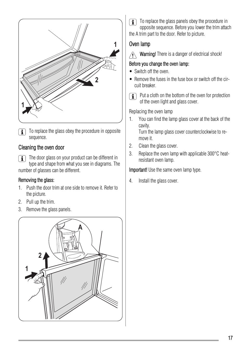 12 a | Zanussi ZCV663 User Manual | Page 17 / 24