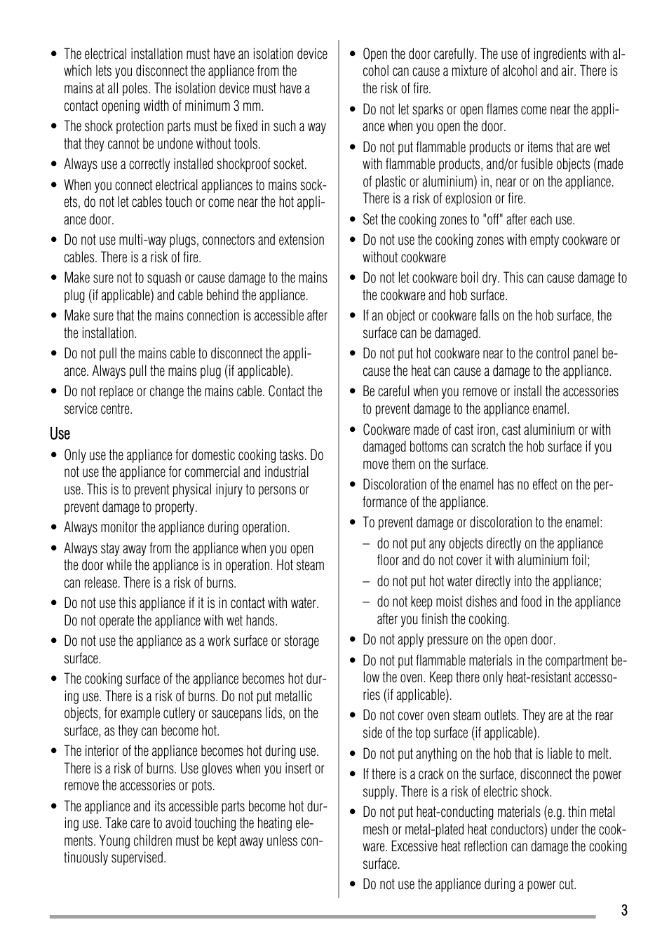 Zanussi ZCV663 User Manual | Page 3 / 24