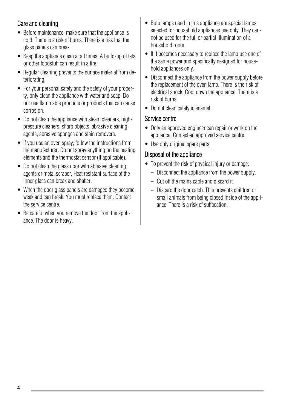 Zanussi ZCV663 User Manual | Page 4 / 24