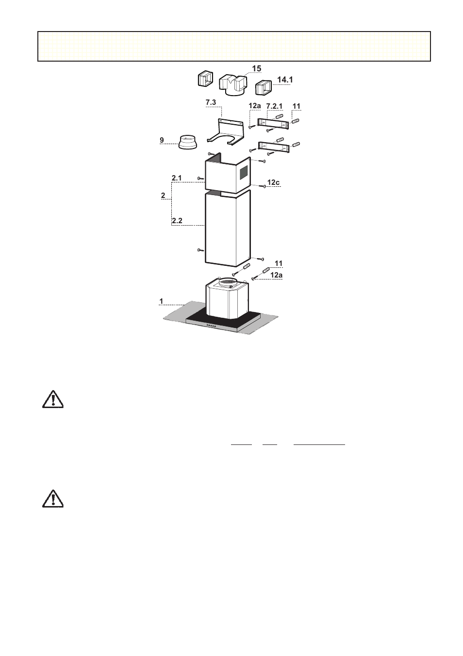 Installing the cooker hood, Installation requirements, Unpacking | Zanussi ZHC 950 User Manual | Page 12 / 20