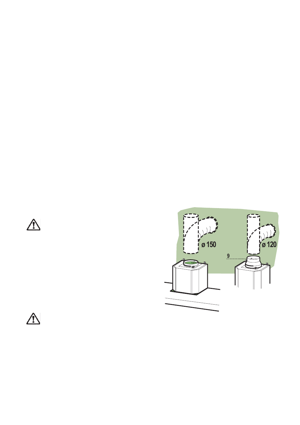 Extraction, Ducting | Zanussi ZHC 950 User Manual | Page 16 / 20