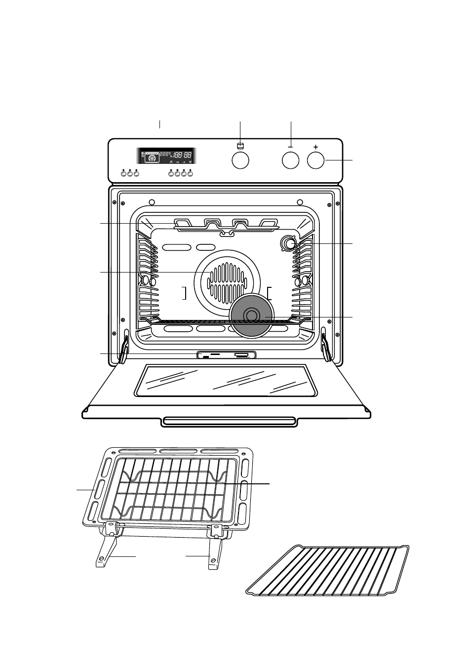 Description of the oven | Zanussi ZBM 890 User Manual | Page 4 / 30