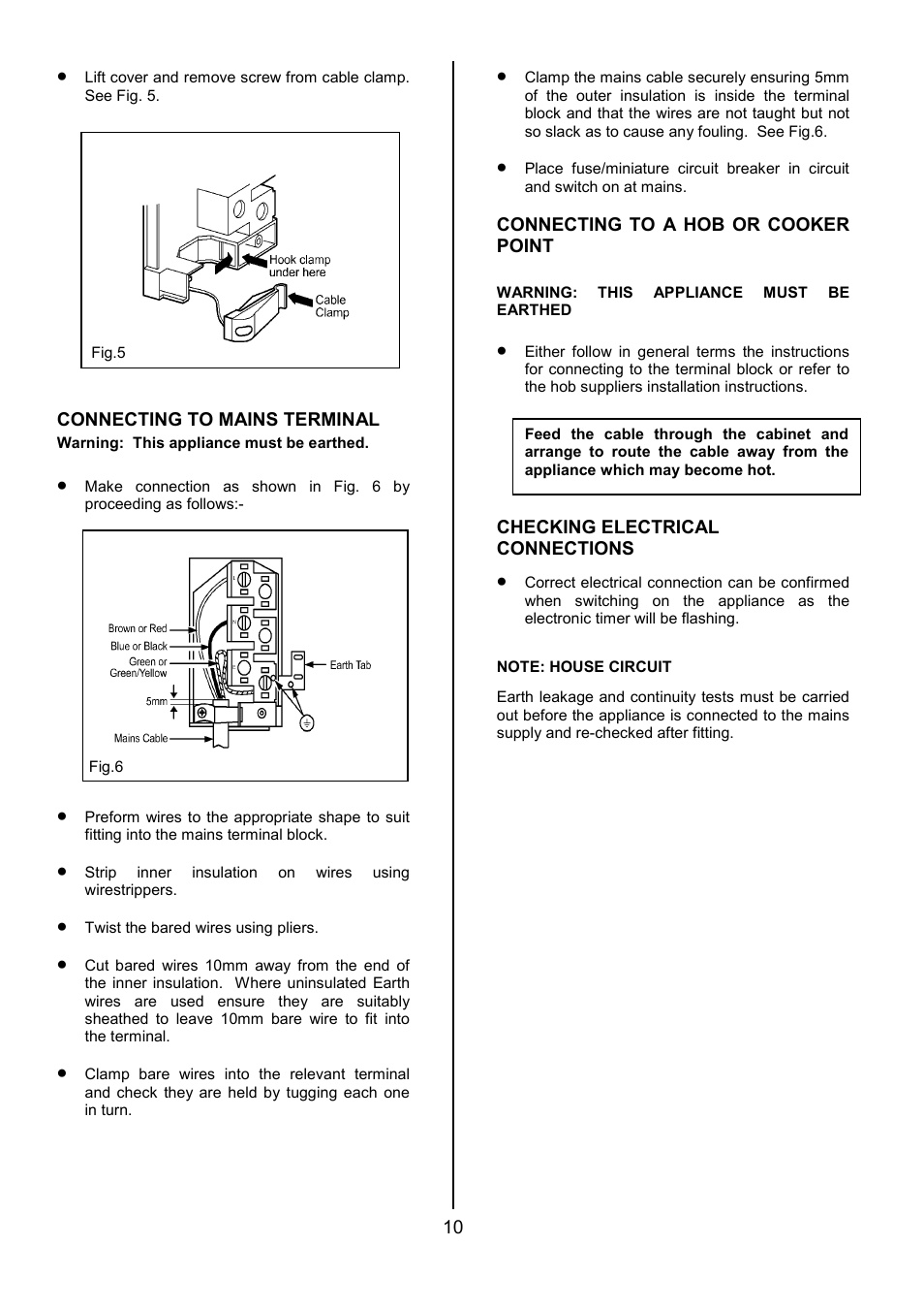 Zanussi ZDF490 User Manual | Page 10 / 36