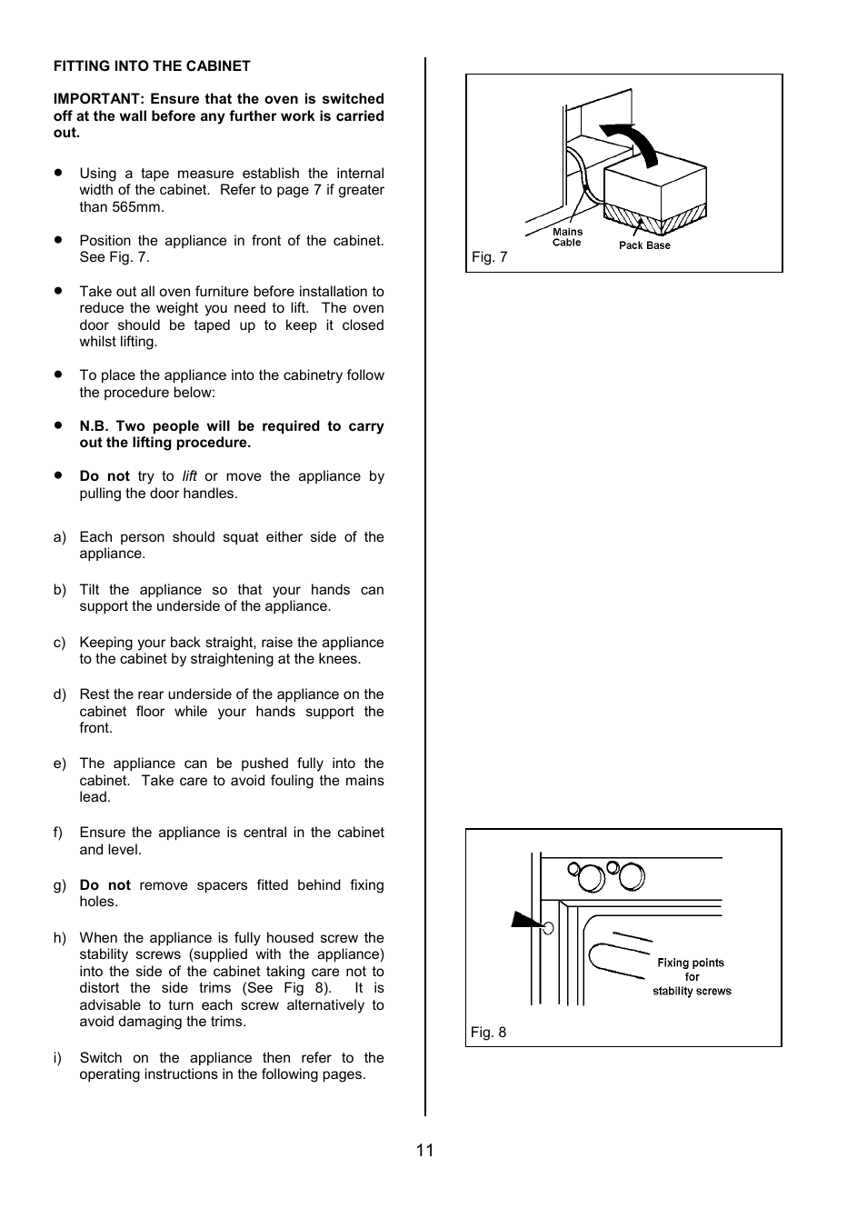 Zanussi ZDF490 User Manual | Page 11 / 36