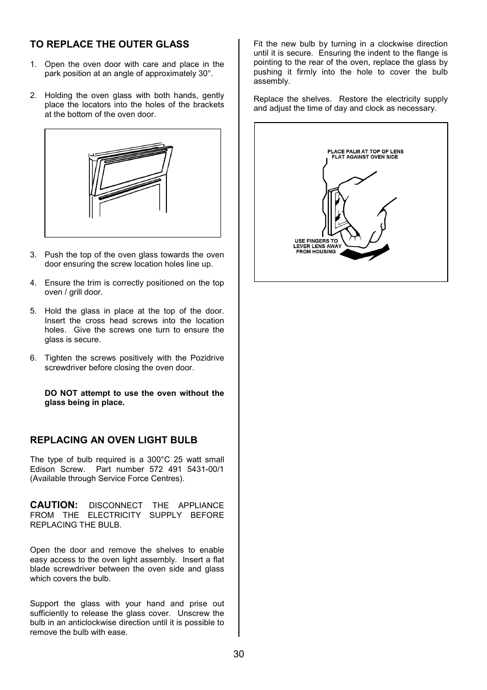 Zanussi ZDF490 User Manual | Page 30 / 36