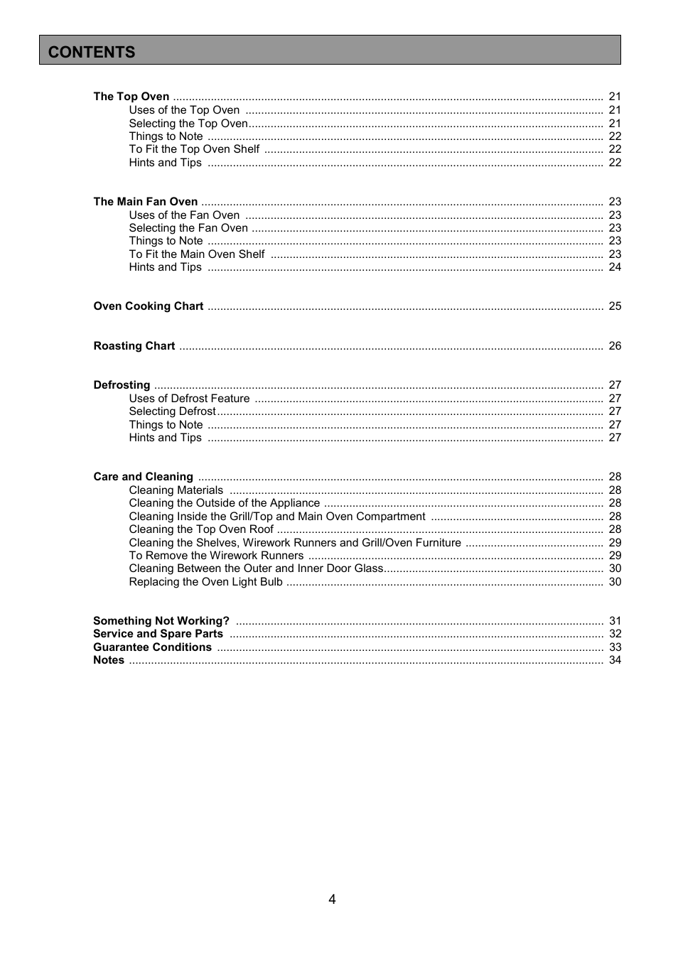 Zanussi ZDF490 User Manual | Page 4 / 36
