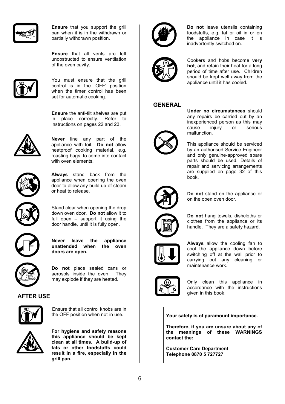 Zanussi ZDF490 User Manual | Page 6 / 36