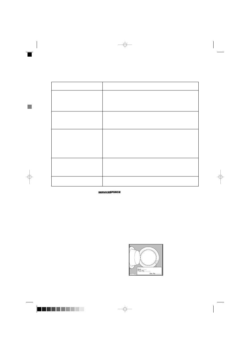 Service & spare parts | Zanussi FS 1555 W User Manual | Page 21 / 28
