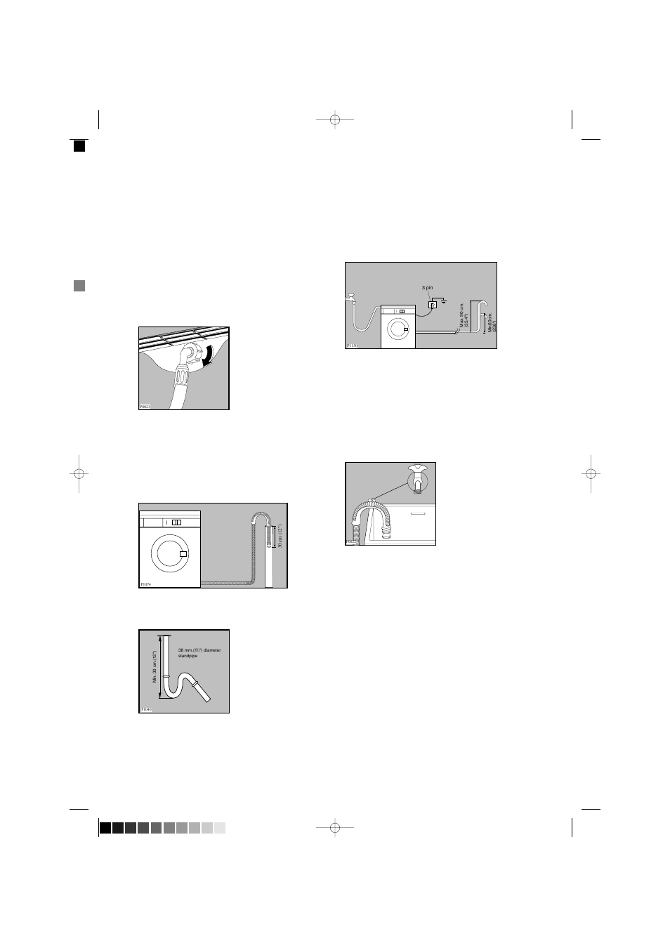 Water drainage, Important | Zanussi FS 1555 W User Manual | Page 25 / 28