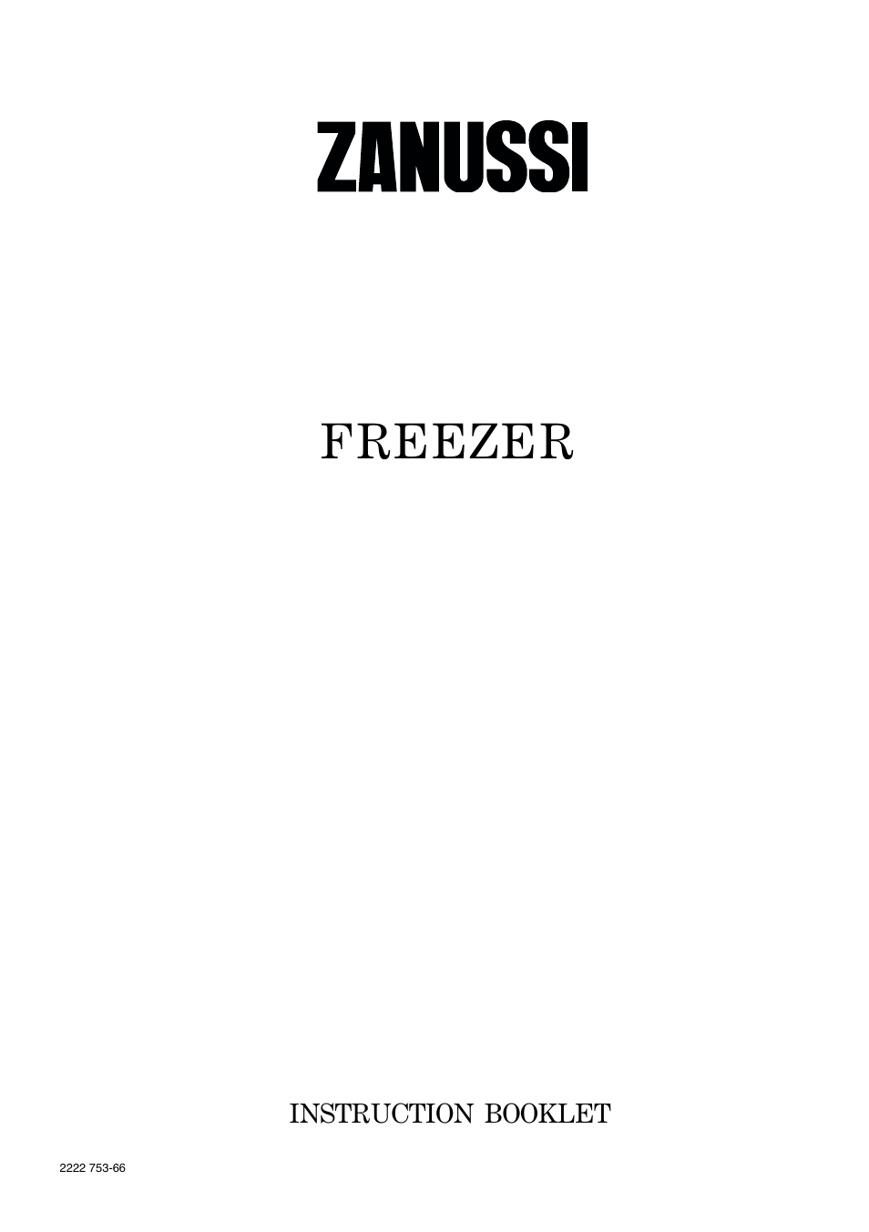 Zanussi ZBF 6114 User Manual | 20 pages