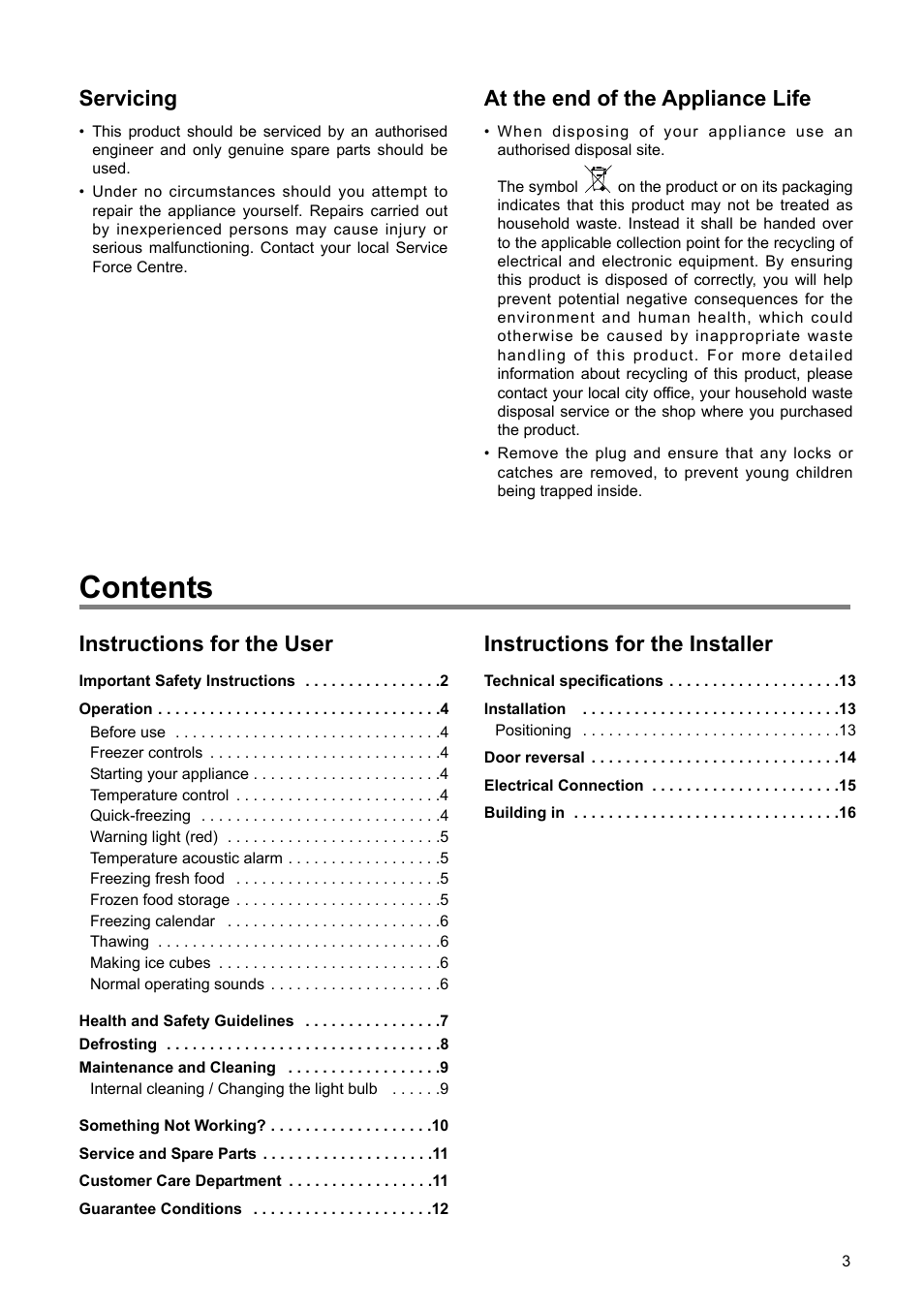 Zanussi ZBF 6114 User Manual | Page 3 / 20