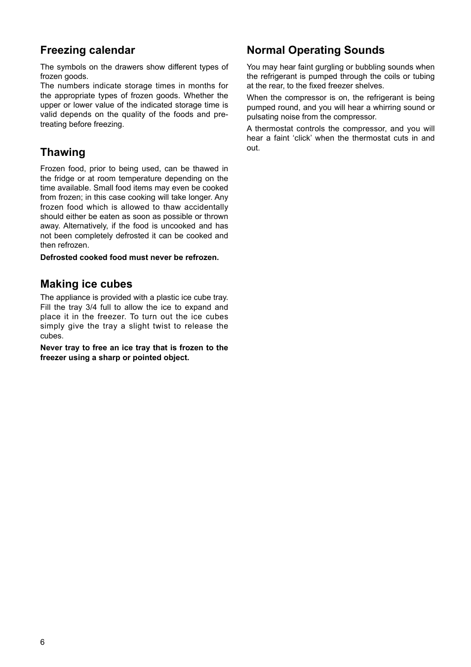 Zanussi ZBF 6114 User Manual | Page 6 / 20
