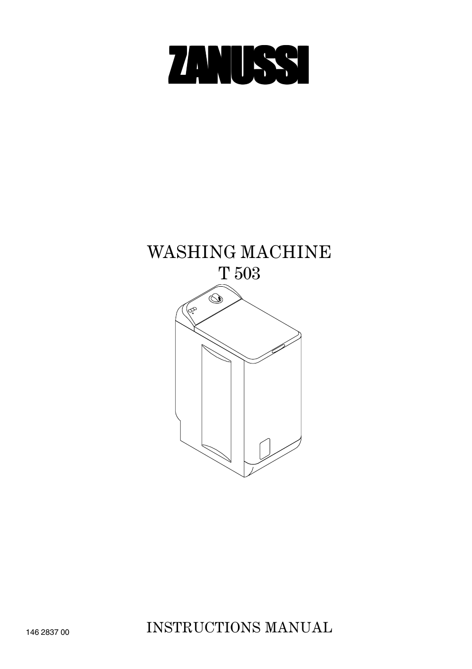 Zanussi T 503 User Manual | 21 pages