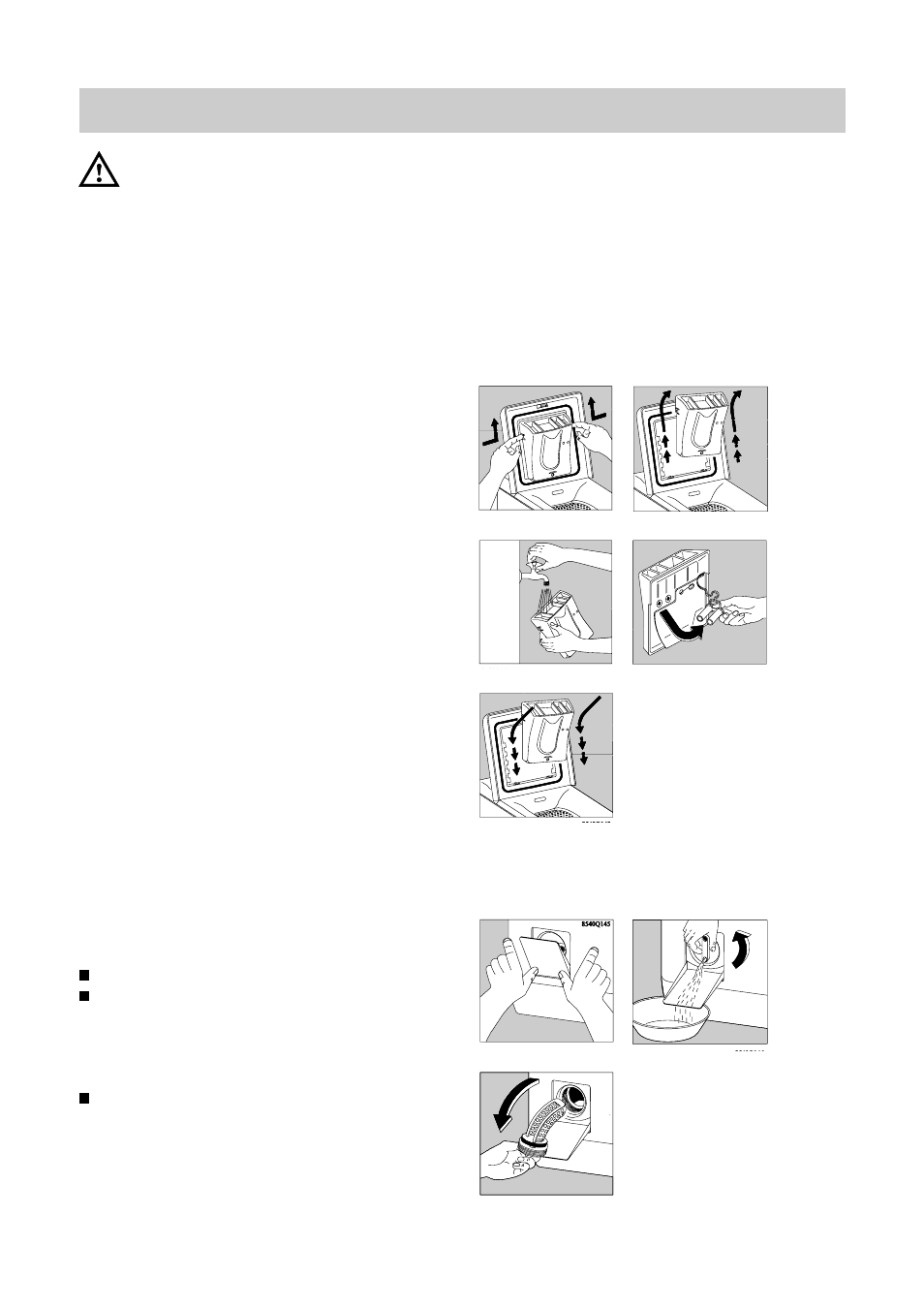 Cleaning and maintenance, Bodywork, The detergent dispenser | The drain filter | Zanussi T 503 User Manual | Page 14 / 21