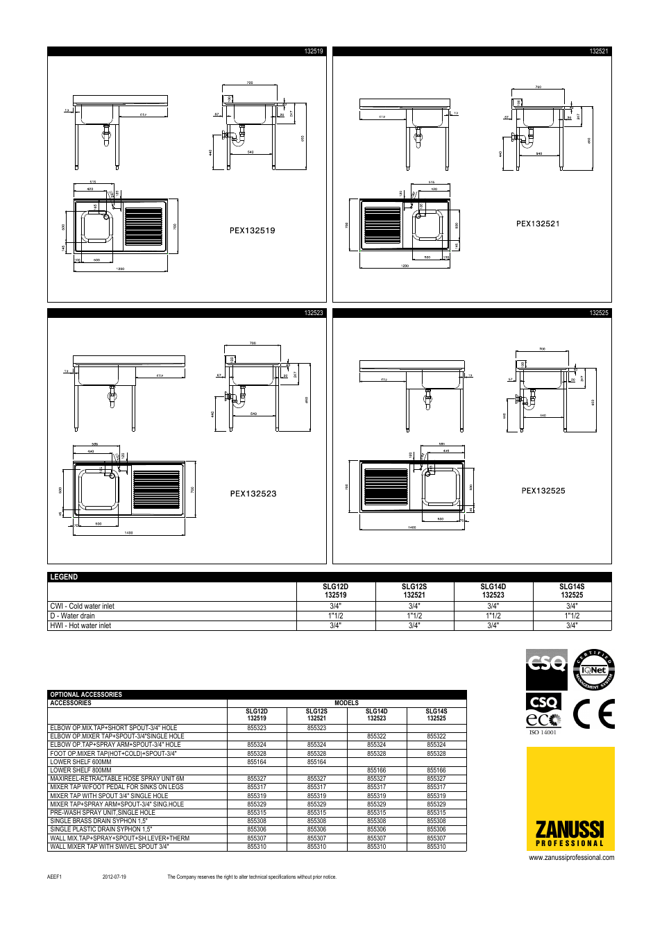 Zanussi | Zanussi 132519 User Manual | Page 2 / 2