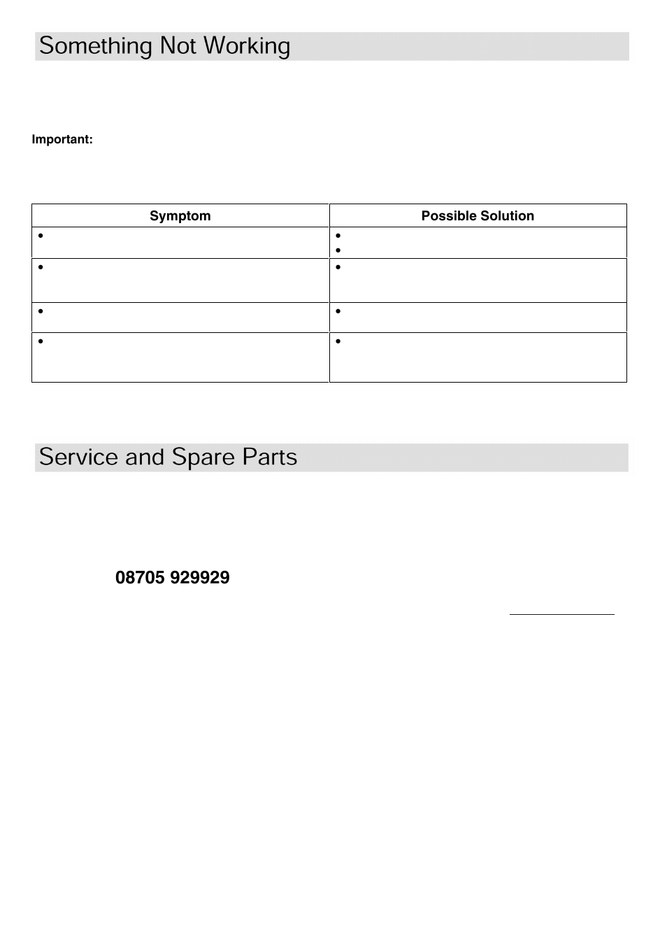 Customer care | Zanussi ZKF641H User Manual | Page 8 / 16