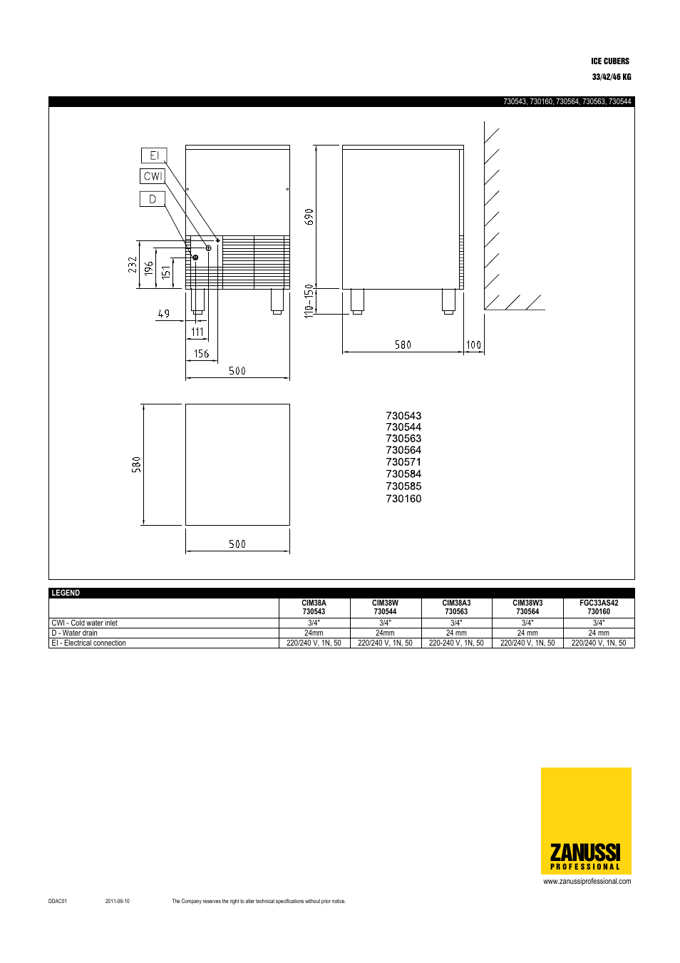 Zanussi | Zanussi 730525 User Manual | Page 3 / 5