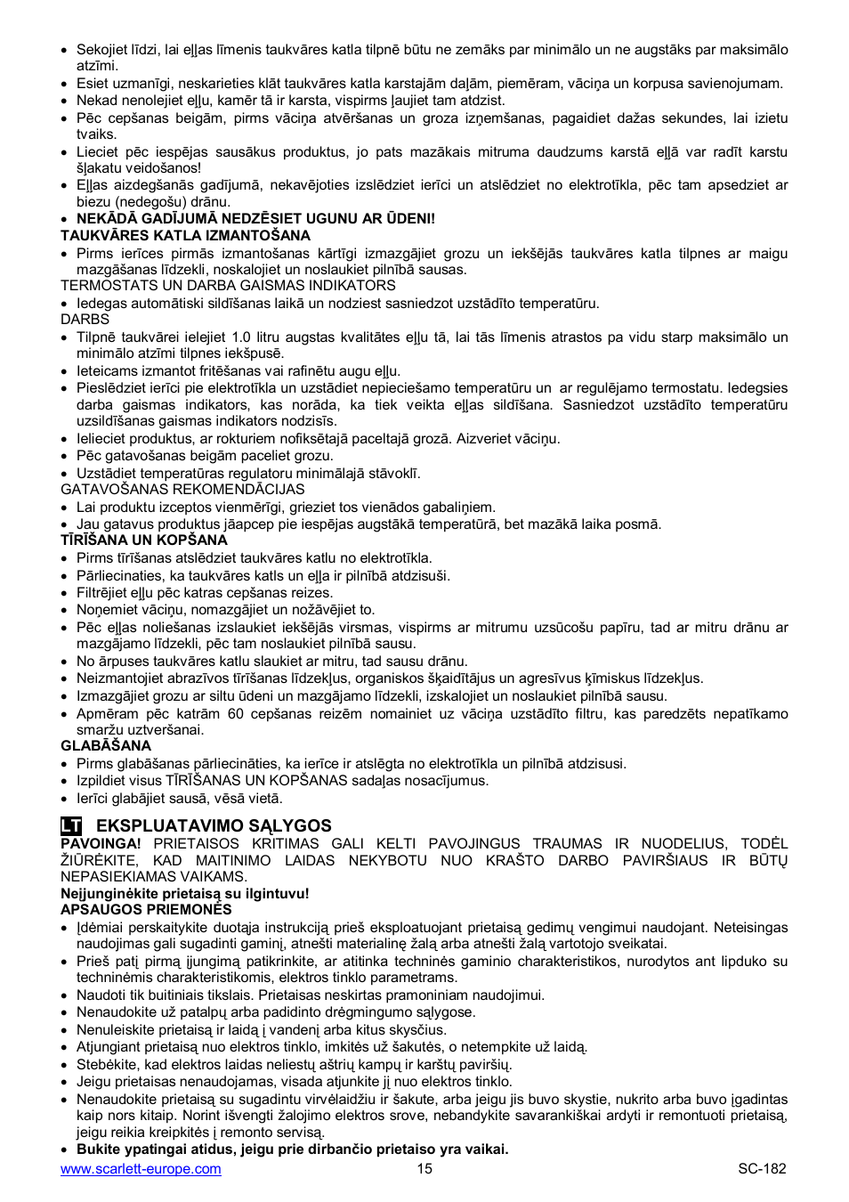 Scarlett SC-182 User Manual | Page 15 / 21