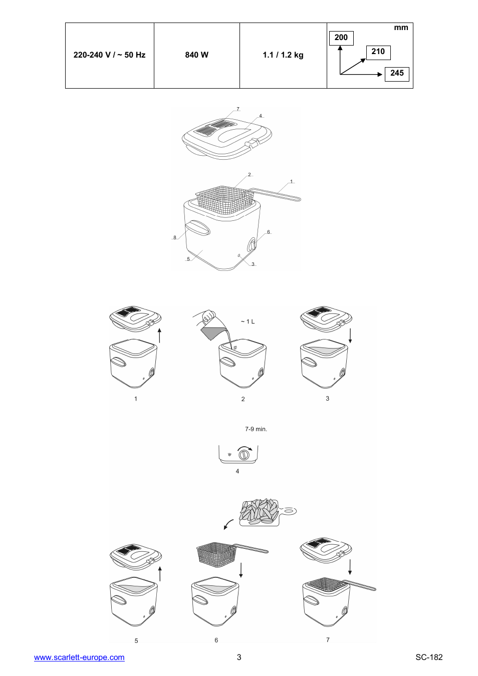 Scarlett SC-182 User Manual | Page 3 / 21