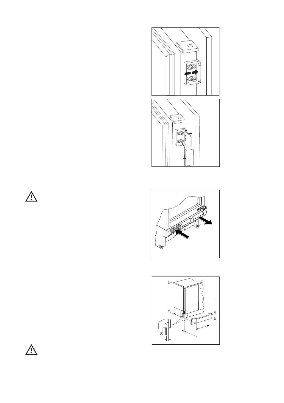 Fitting the plinth | Zanussi ZU 7120 F User Manual | Page 19 / 20