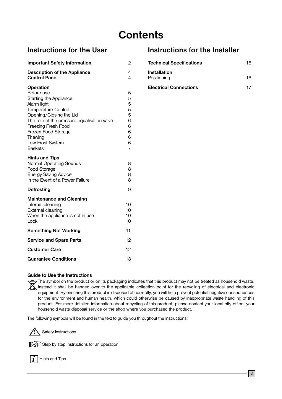 Zanussi U28059 ZFC 177 C User Manual | Page 3 / 16