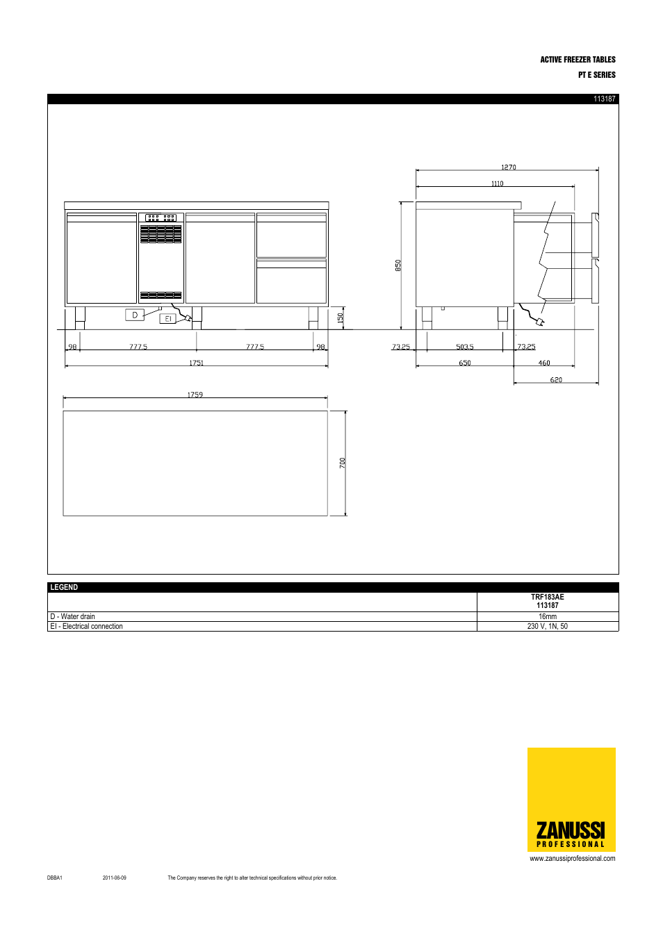 Zanussi | Zanussi 113187 User Manual | Page 4 / 4