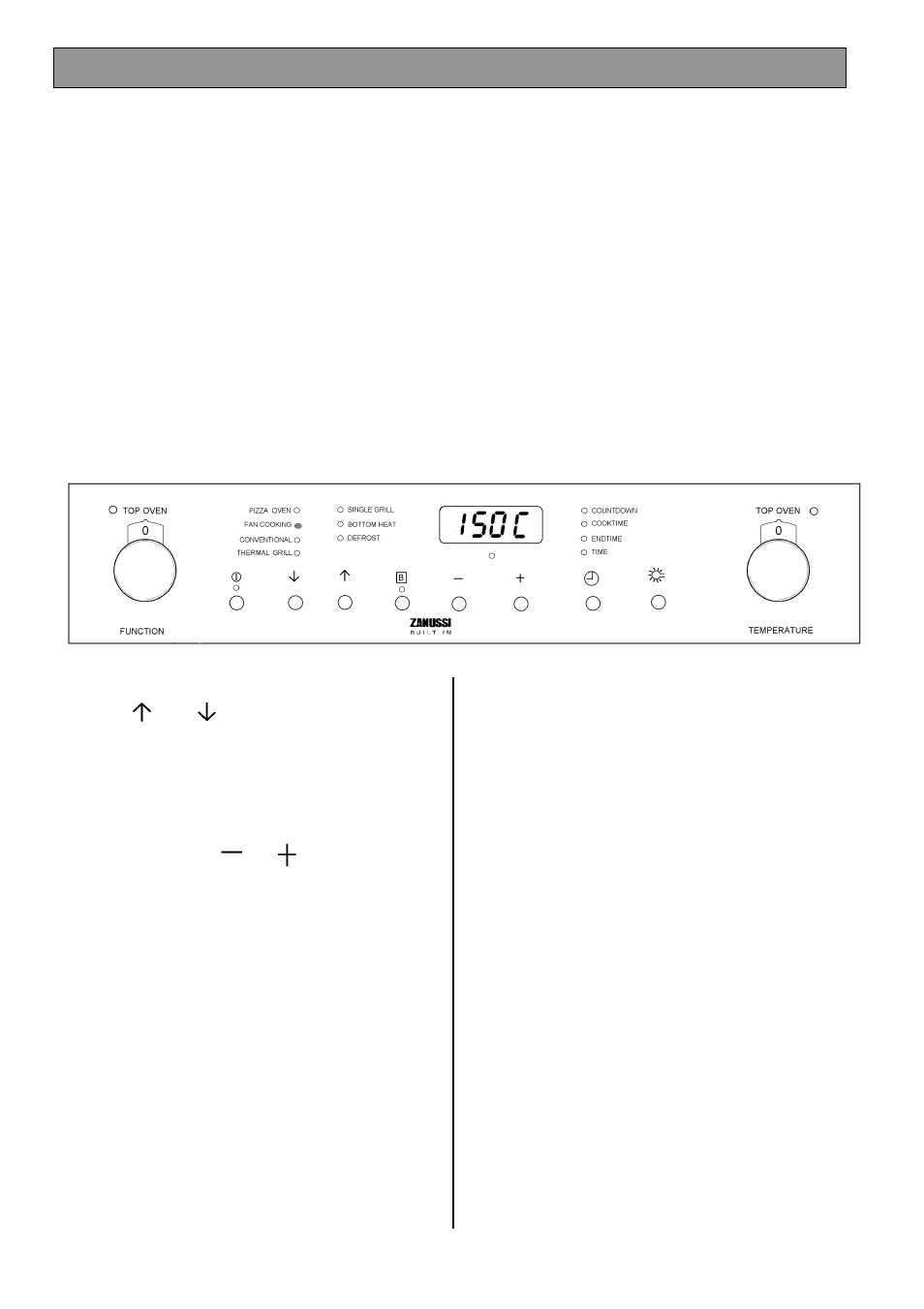 The main oven fan cooking | Zanussi ZDQ 895 User Manual | Page 21 / 48