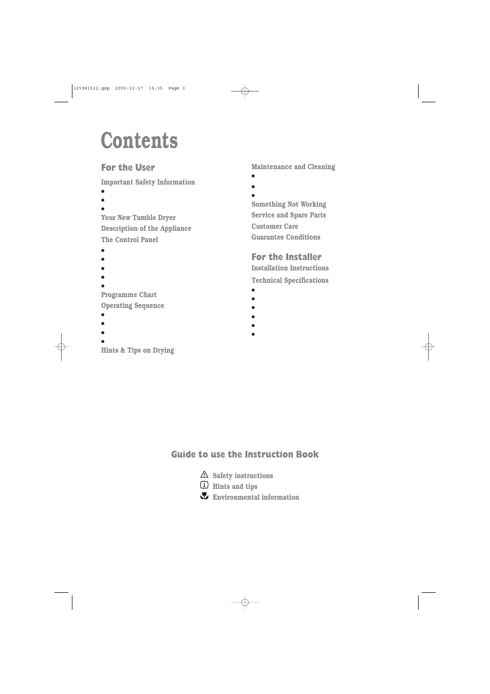 Zanussi TD 4213 W User Manual | Page 3 / 17