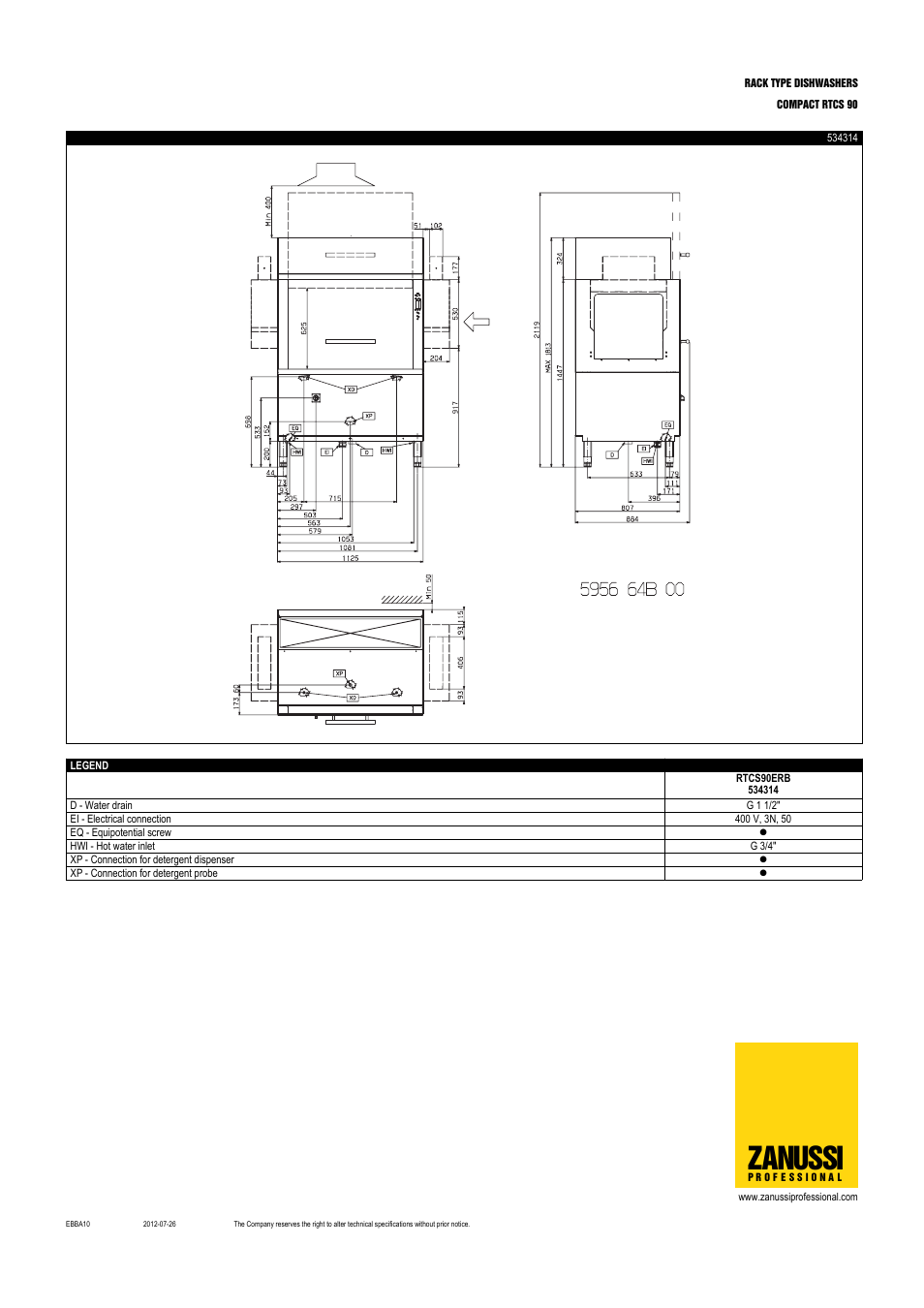 Zanussi | Zanussi 534314 User Manual | Page 3 / 4