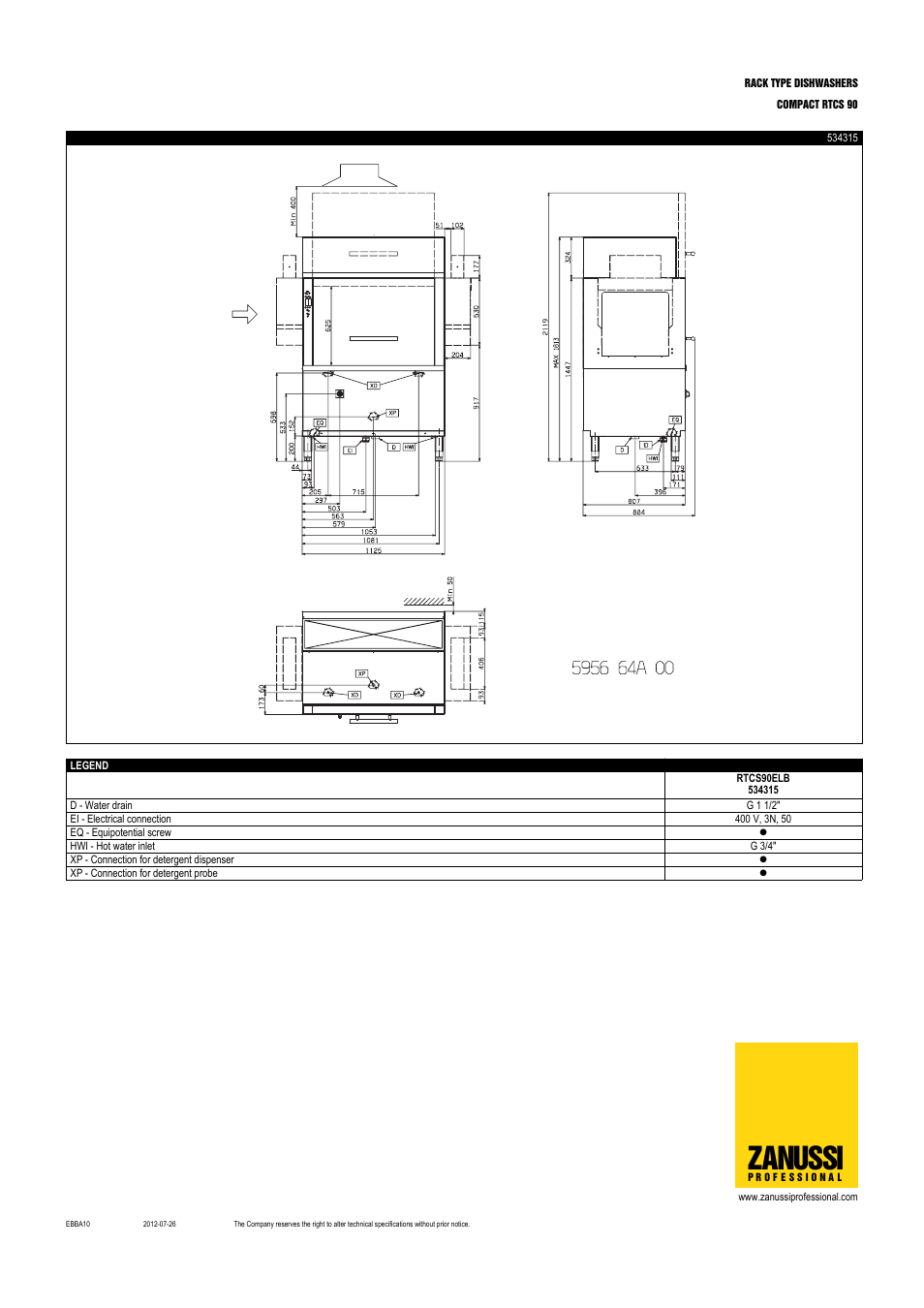 Zanussi | Zanussi 534314 User Manual | Page 4 / 4