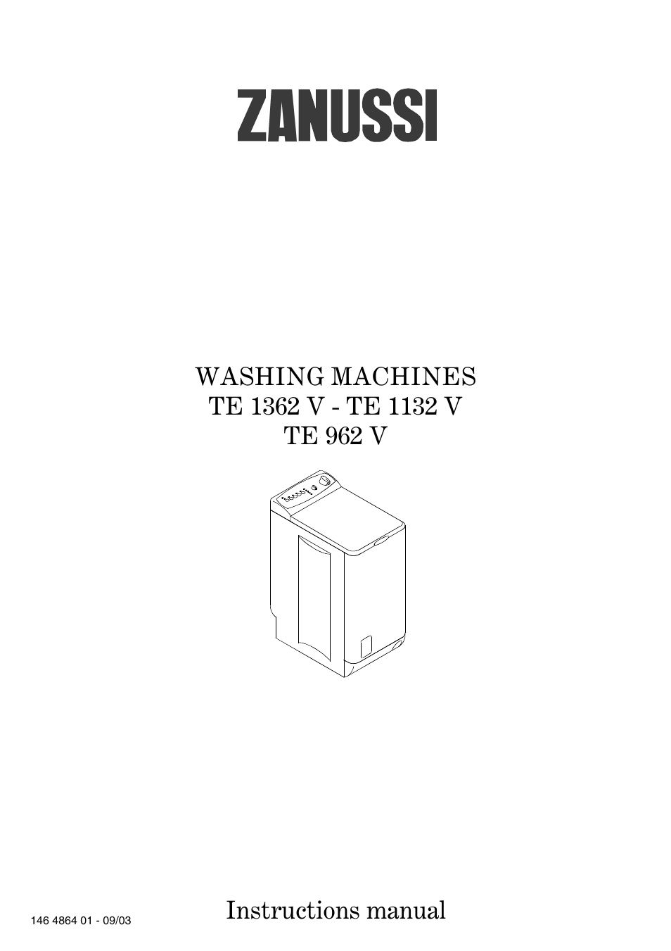 Zanussi TE 962 V User Manual | 16 pages