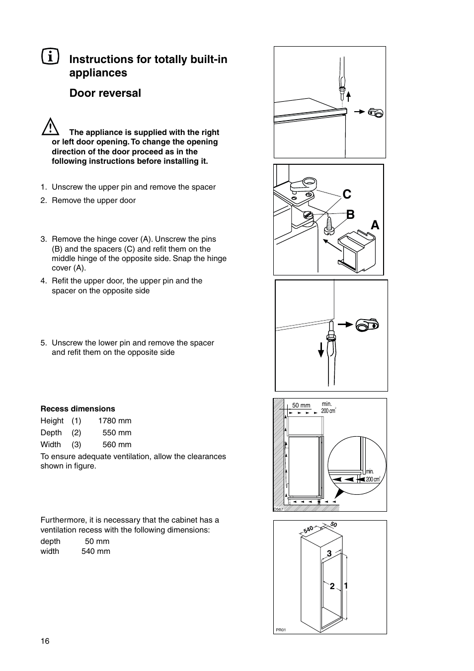 Bc a | Zanussi Z1921/8 FFA User Manual | Page 16 / 20