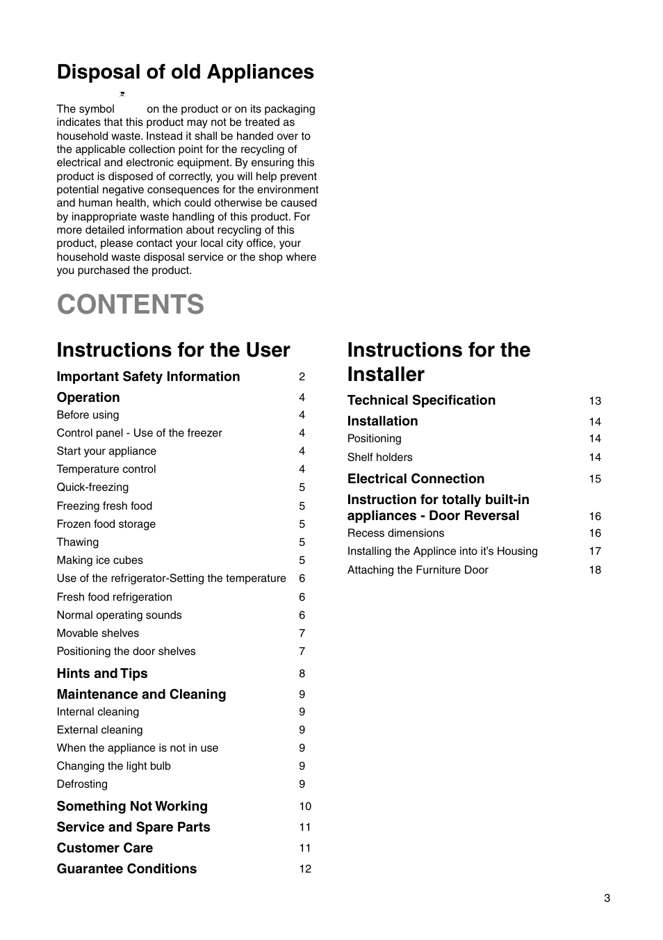 Zanussi Z1921/8 FFA User Manual | Page 3 / 20