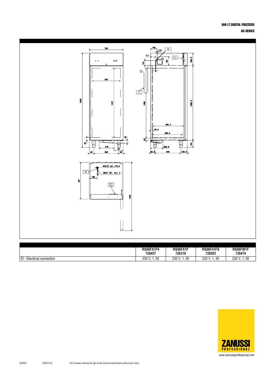 Zanussi | Zanussi 726457 User Manual | Page 3 / 5