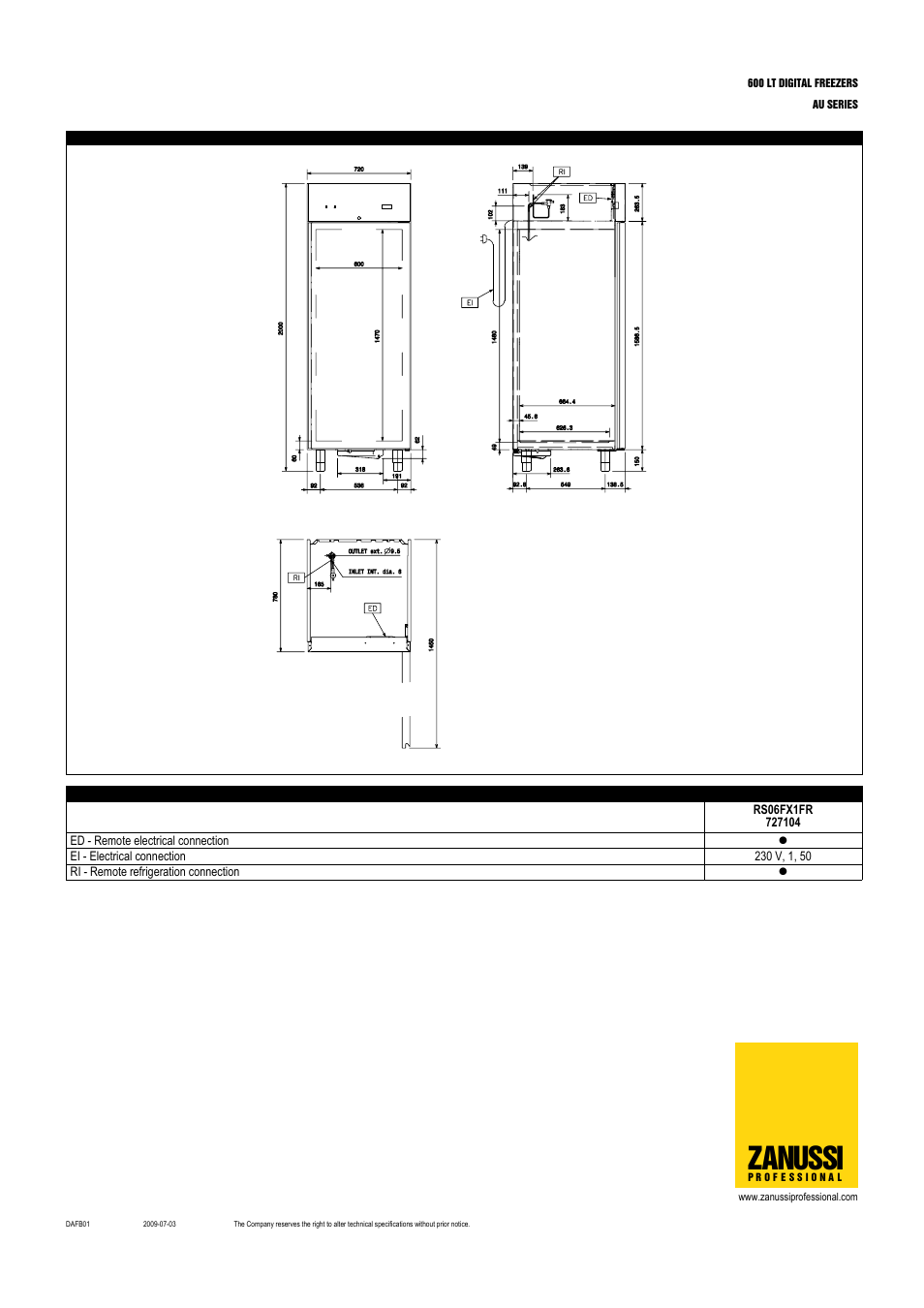 Zanussi | Zanussi 726457 User Manual | Page 5 / 5