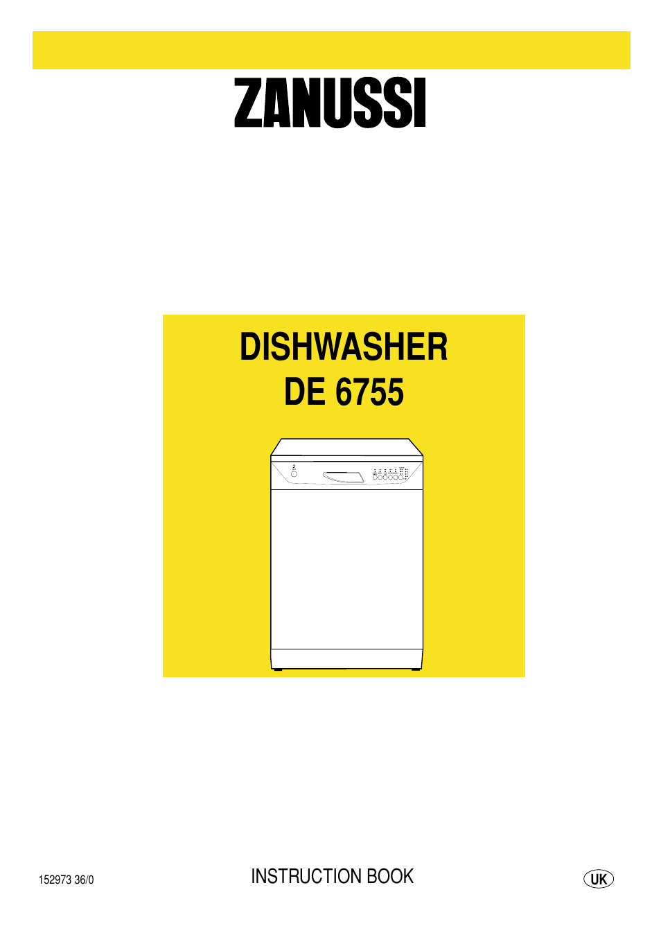 Zanussi DE 6755 User Manual | 20 pages