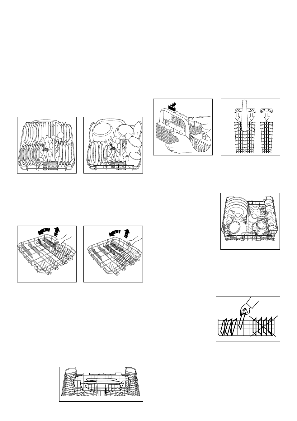 Using your appliance, Loading your appliance, The lower basket | The cutlery basket, The upper basket, Removable knife basket | Zanussi DE 6755 User Manual | Page 8 / 20