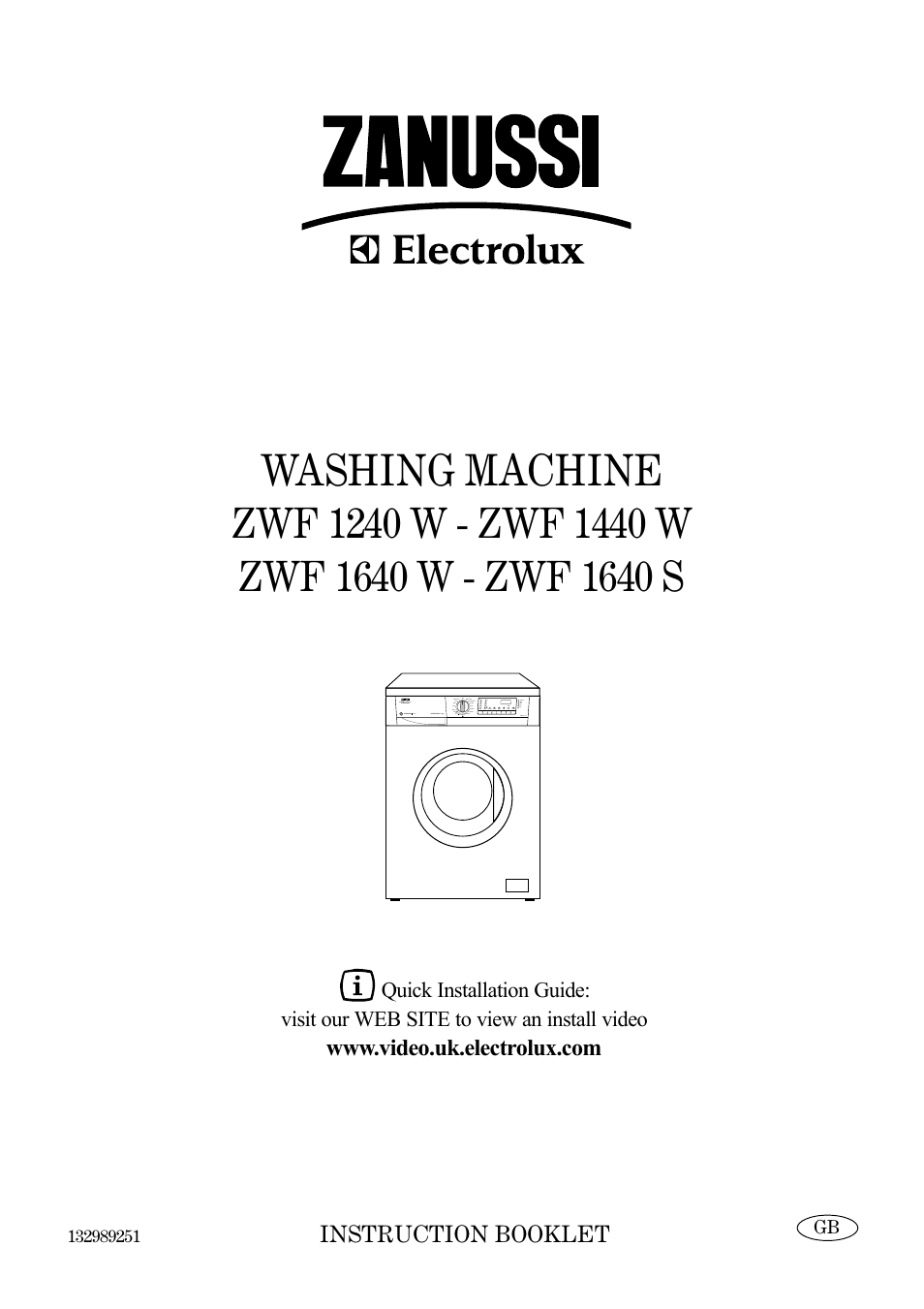 Zanussi ZWF 1240 W User Manual | 30 pages