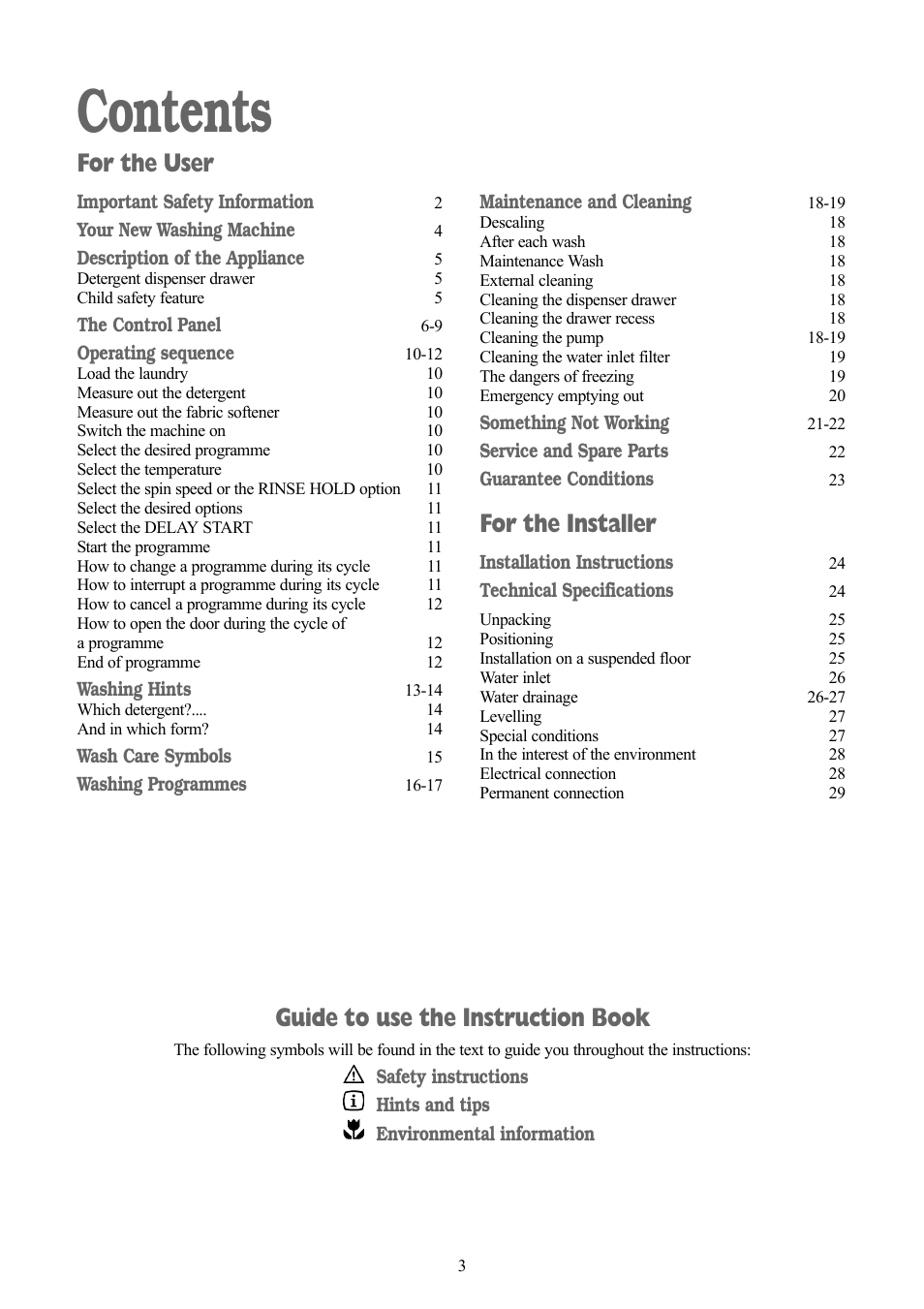 Zanussi ZWF 1240 W User Manual | Page 3 / 30
