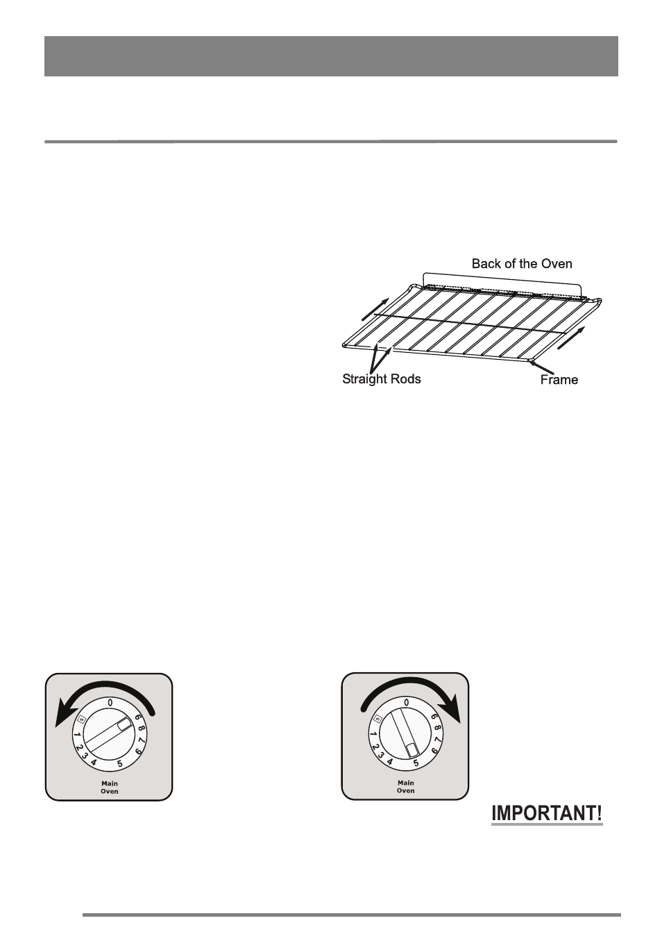 The main oven, Heat zones, Preheating | Using the main oven, Important | Zanussi FH10 User Manual | Page 20 / 44