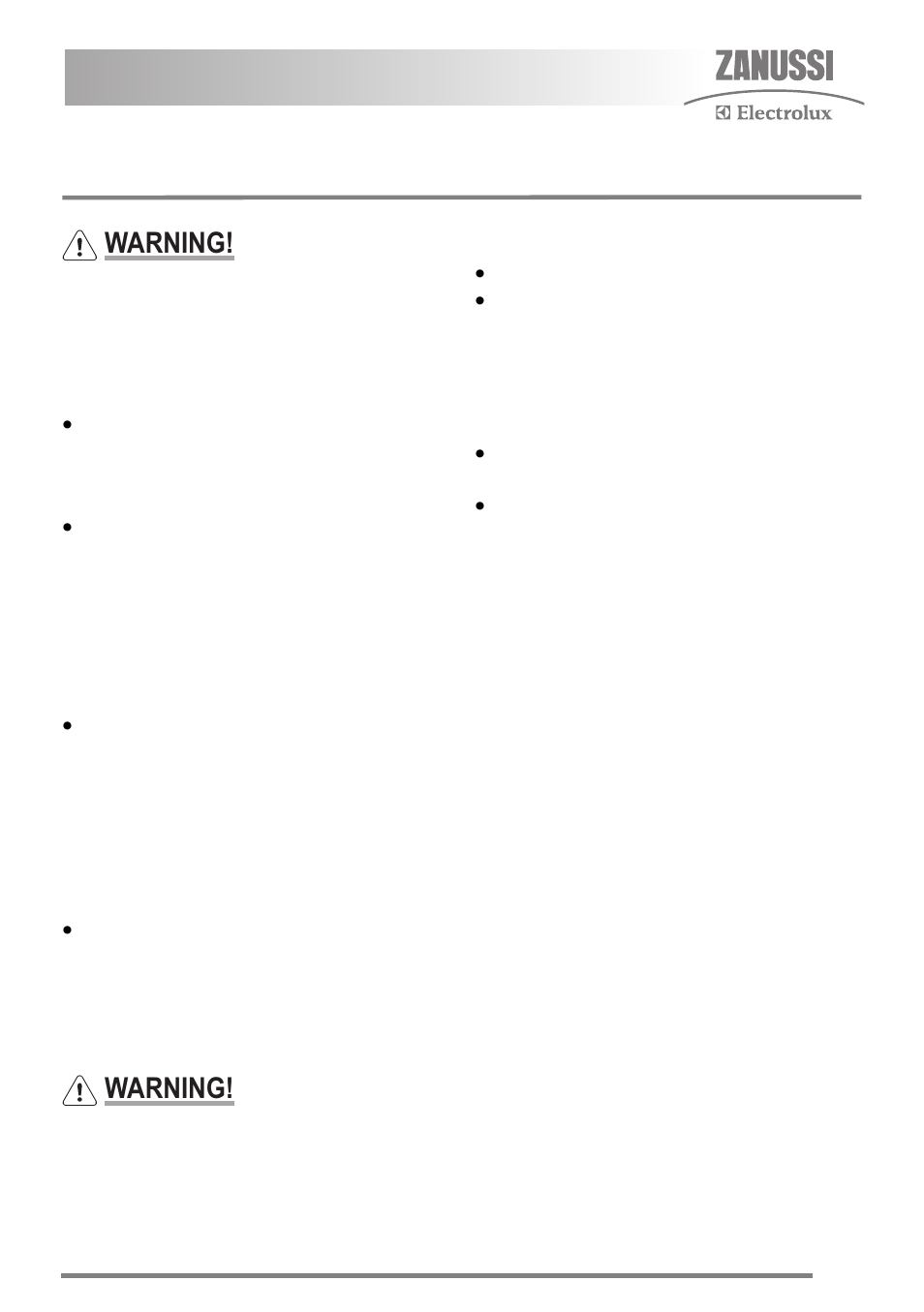 Care and cleaning, Cleaning materials, Cleaning the outside of the appliance | Cleaning the hob, When replacing hob burner parts, Warning | Zanussi FH10 User Manual | Page 27 / 44