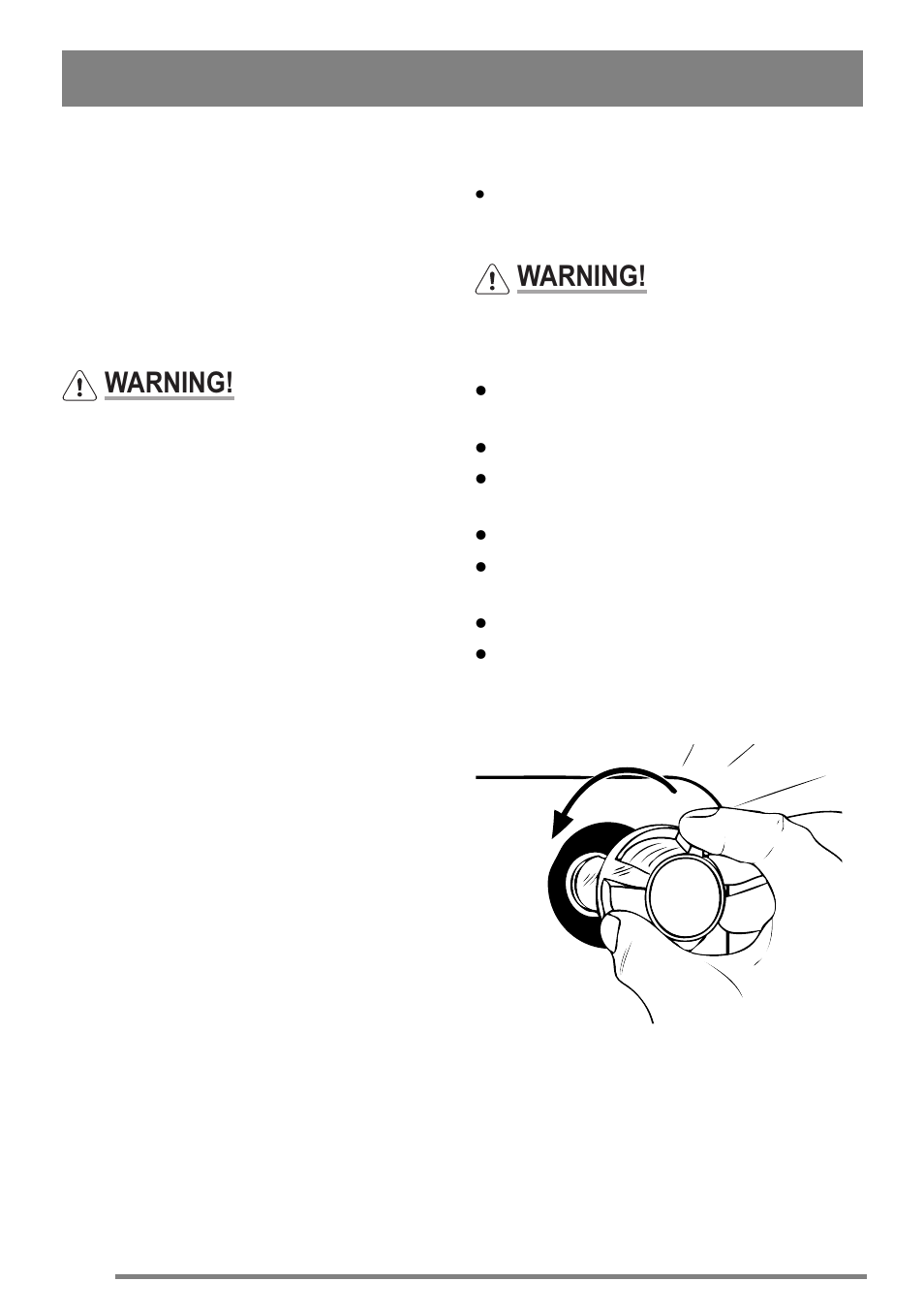 Replacing an oven light bulb, Warning | Zanussi FH10 User Manual | Page 30 / 44