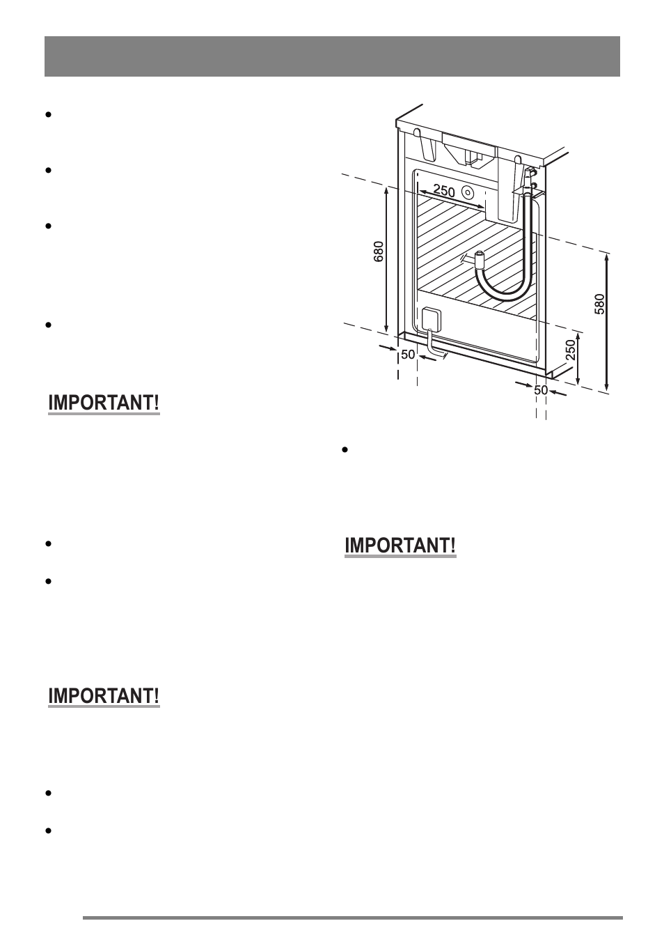 If a moulded plug is fitted, Connecting to gas supply, Fitting the stability chain | Important | Zanussi FH10 User Manual | Page 38 / 44