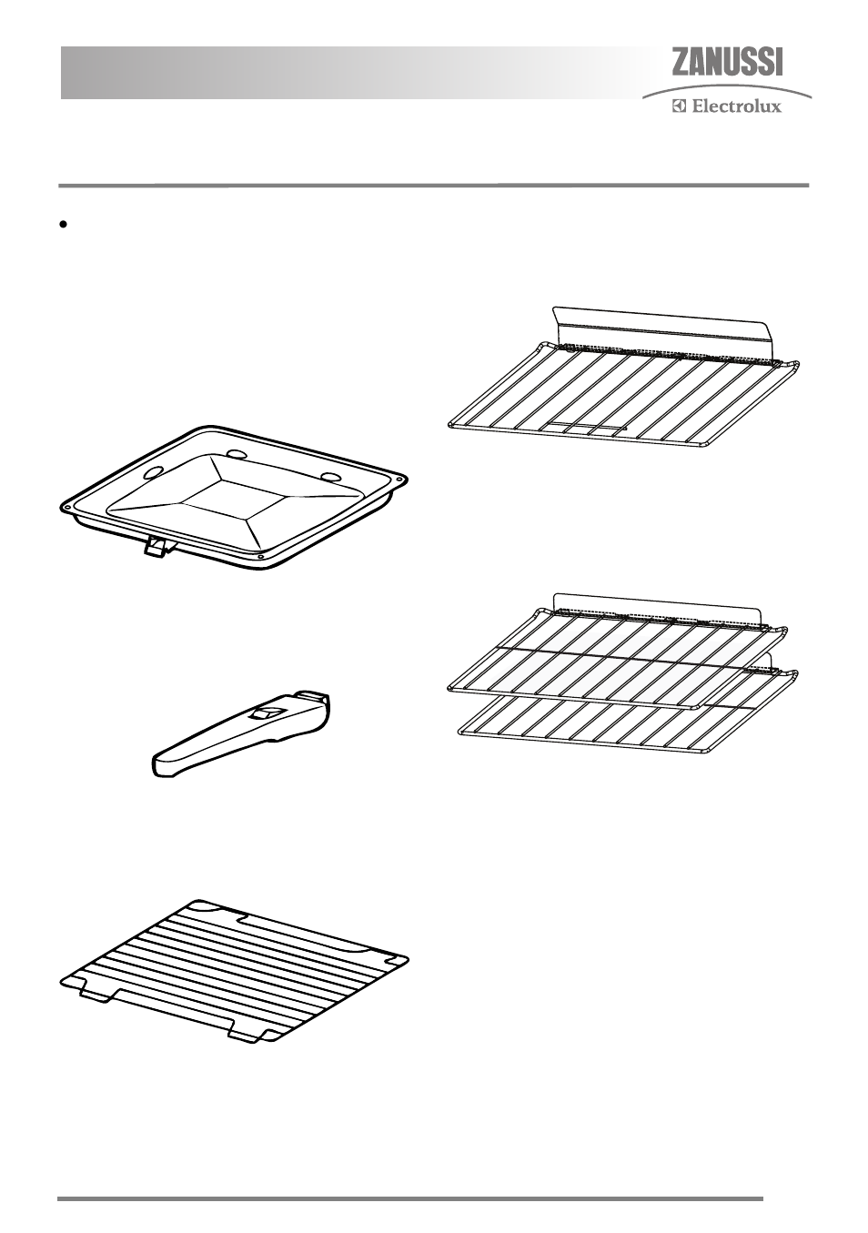 Grill and oven furniture | Zanussi FH10 User Manual | Page 7 / 44