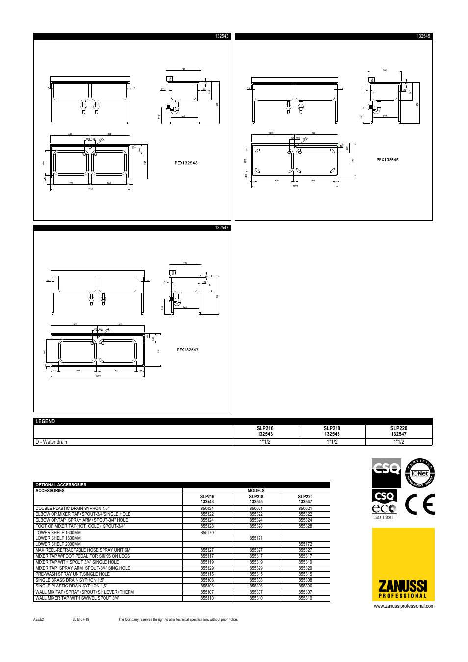 Zanussi | Zanussi 132545 User Manual | Page 2 / 2