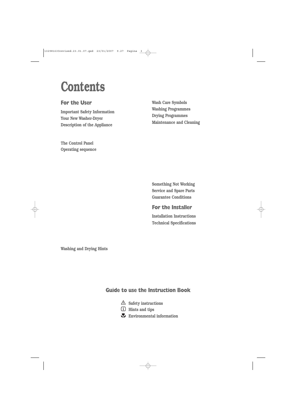 Zanussi 1262 W User Manual | Page 3 / 30