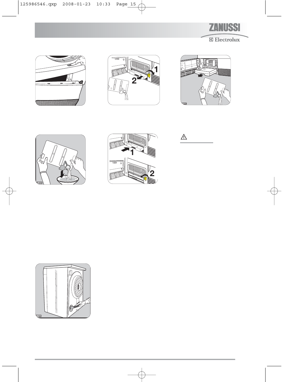 Zanussi ZDC46130S User Manual | Page 15 / 25