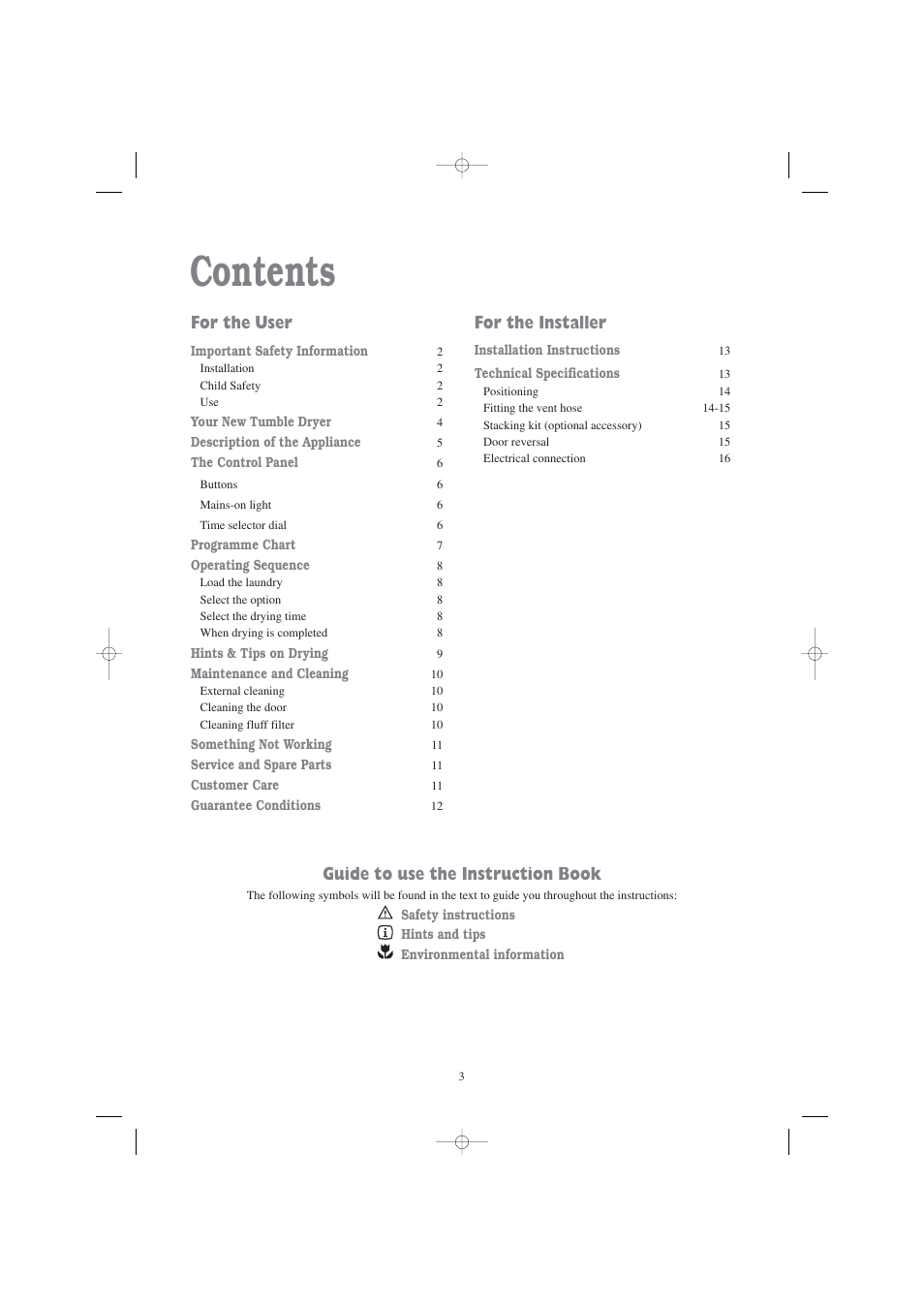 Zanussi TD 4112 W User Manual | Page 3 / 17