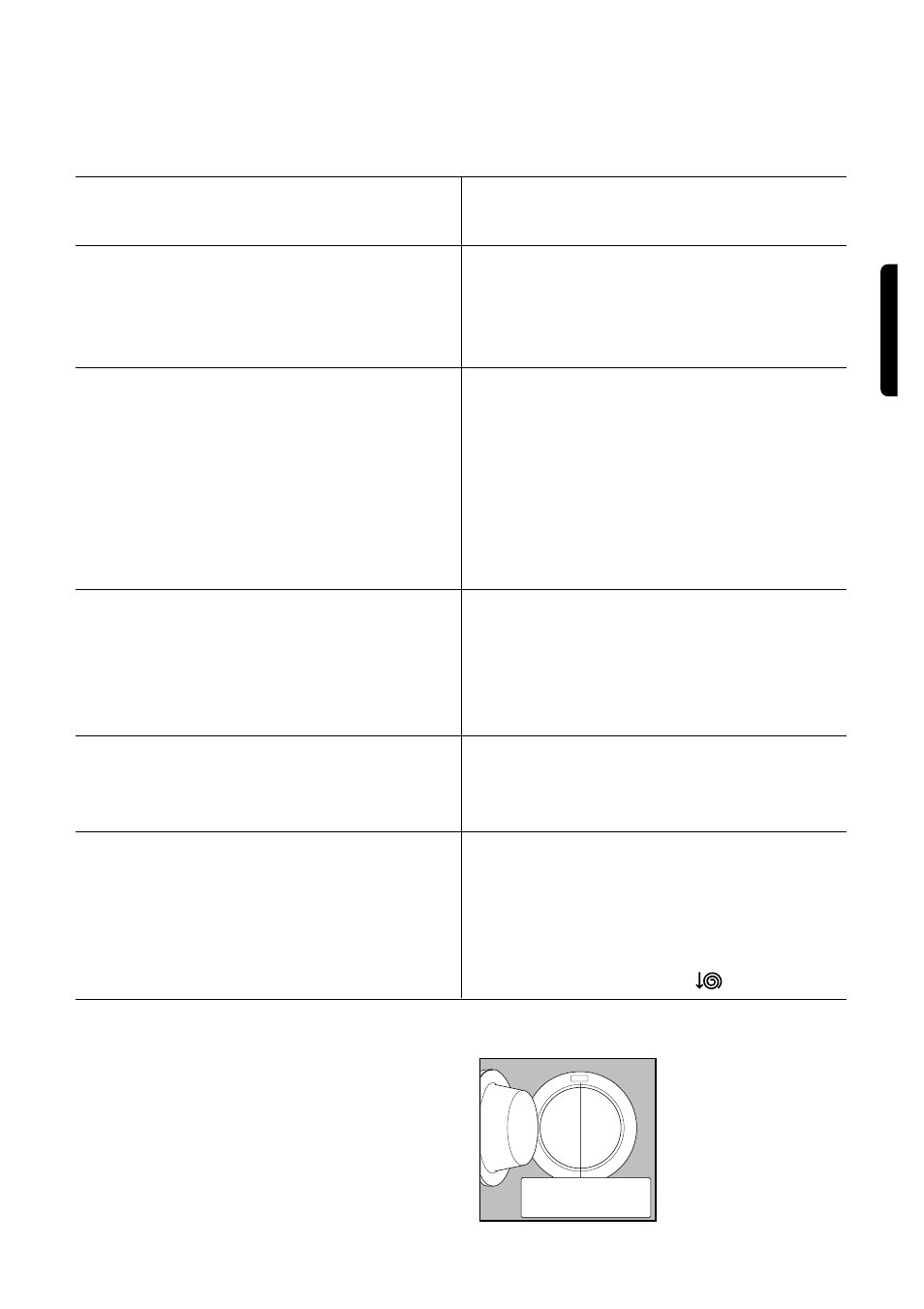 The door will not open, The machine makes an unusual noise, Water is not visible in the machine | Spinning starts late or the machine does not spin, The machine fills then empties immediately, English | Zanussi WASHER-DRYER WJS 1382 User Manual | Page 21 / 22