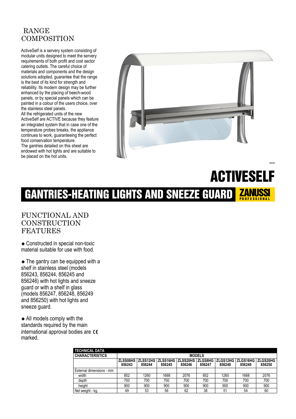 Zanussi ZLSS16HS 856245 User Manual | 2 pages